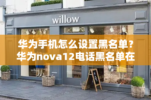 华为手机怎么设置黑名单？华为nova12电话黑名单在哪里-第1张图片-星选测评