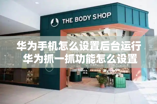 华为手机怎么设置后台运行 华为抓一抓功能怎么设置-第1张图片-星选测评