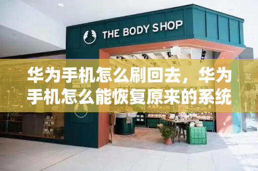 华为手机怎么刷回去，华为手机怎么能恢复原来的系统