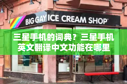 三星手机的词典？三星手机英文翻译中文功能在哪里