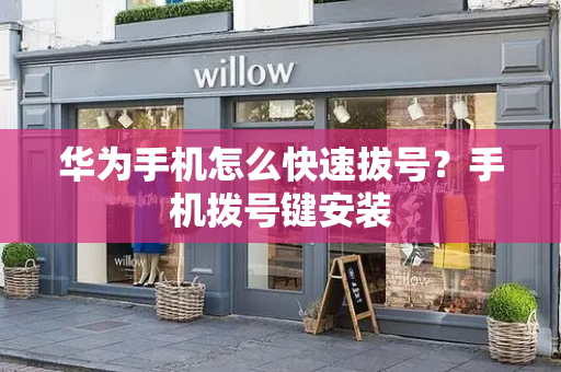 华为手机怎么快速拔号？手机拨号键安装-第1张图片-星选测评