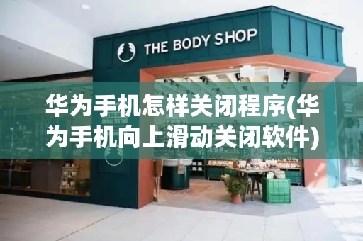 华为手机怎样关闭程序(华为手机向上滑动关闭软件)-第1张图片-星选测评