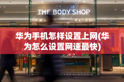 华为手机怎样设置上网(华为怎么设置网速最快)