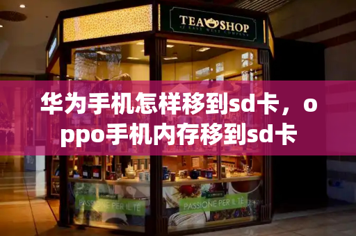 华为手机怎样移到sd卡，oppo手机内存移到sd卡-第1张图片-星选测评