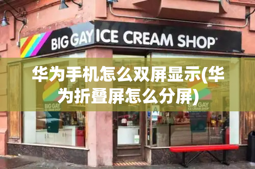华为手机怎么双屏显示(华为折叠屏怎么分屏)-第1张图片-星选测评