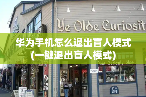 华为手机怎么退出盲人模式(一键退出盲人模式)