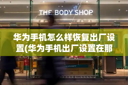 华为手机怎么样恢复出厂设置(华为手机出厂设置在那里面找)-第1张图片-星选测评