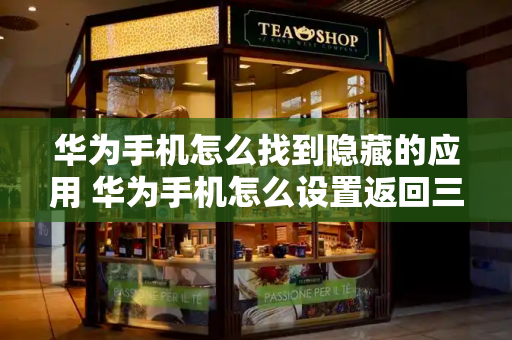 华为手机怎么找到隐藏的应用 华为手机怎么设置返回三个键-第1张图片-星选测评